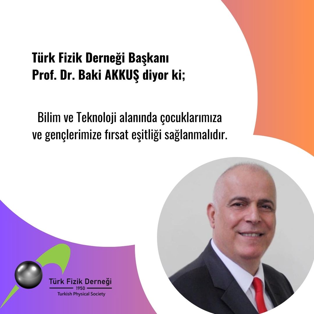 TFD Başkanı Prof. Dr. Baki AKKUŞ'un mesajı var
